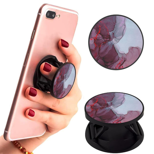 Eggshell Premium Super Matte Phone Grip & Stand | Expandable Mobile Back Holder for Smartphones & Tablets | (Abstract Design)
