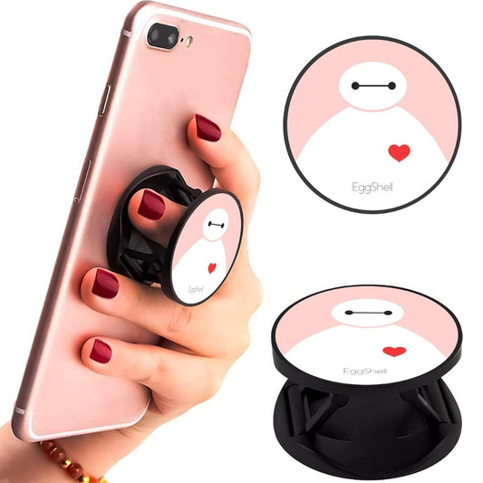 Eggshell Premium Super Matte Phone Grip & Stand | Expandable Mobile Back Holder for Smartphones & Tablets | (Baymax)