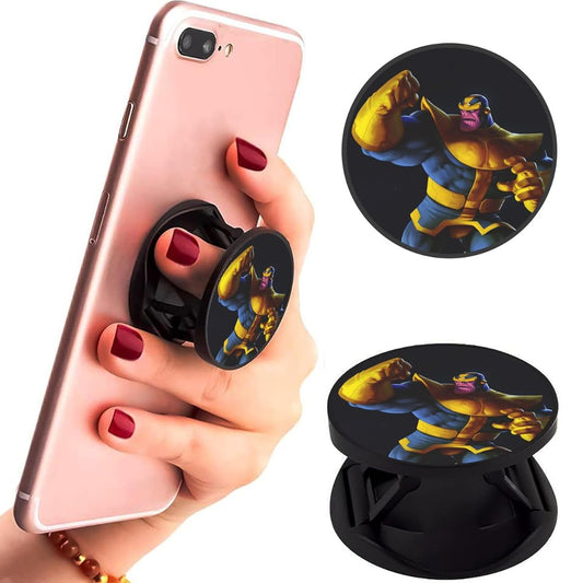 Eggshell Premium Super Matte Phone Grip & Stand | Expandable Mobile Back Holder for Smartphones & Tablets | (Comic Thanos)