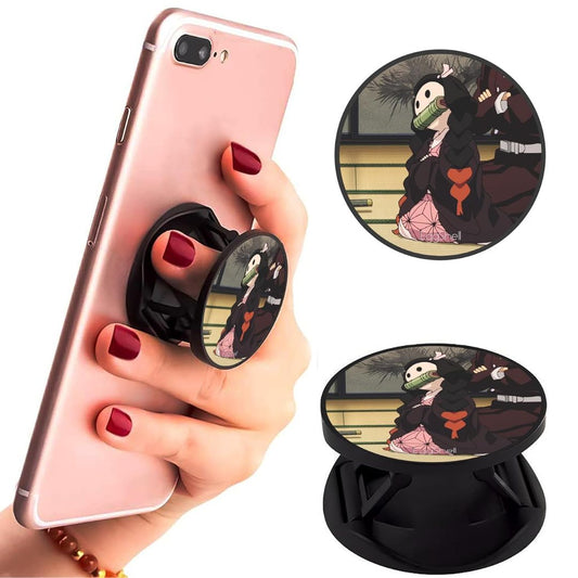 Eggshell Premium Super Matte Phone Grip & Stand | Expandable Mobile Back Holder for Smartphones & Tablets | (Confused Kid Nezuko)