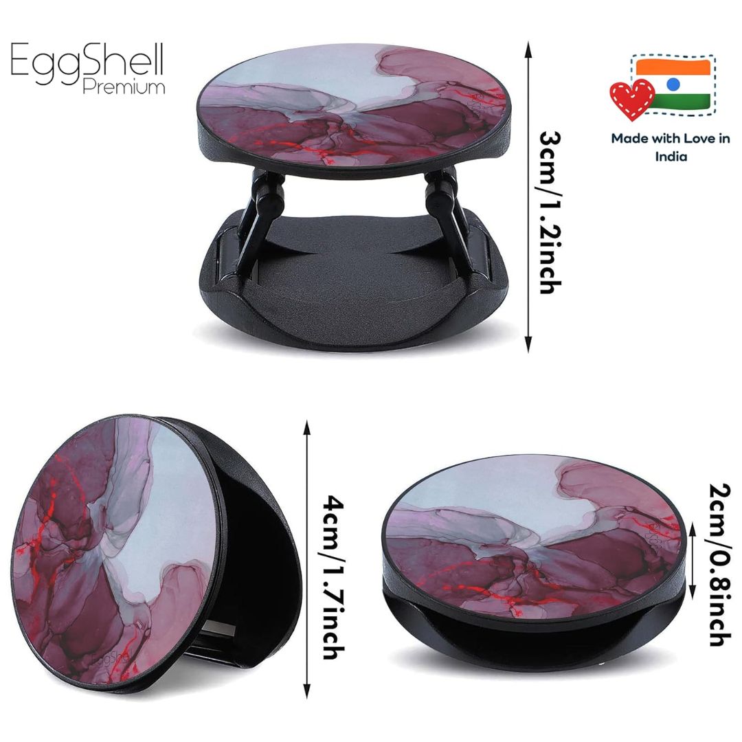 Eggshell Premium Super Matte Phone Grip & Stand | Expandable Mobile Back Holder for Smartphones & Tablets | (Abstract Design)