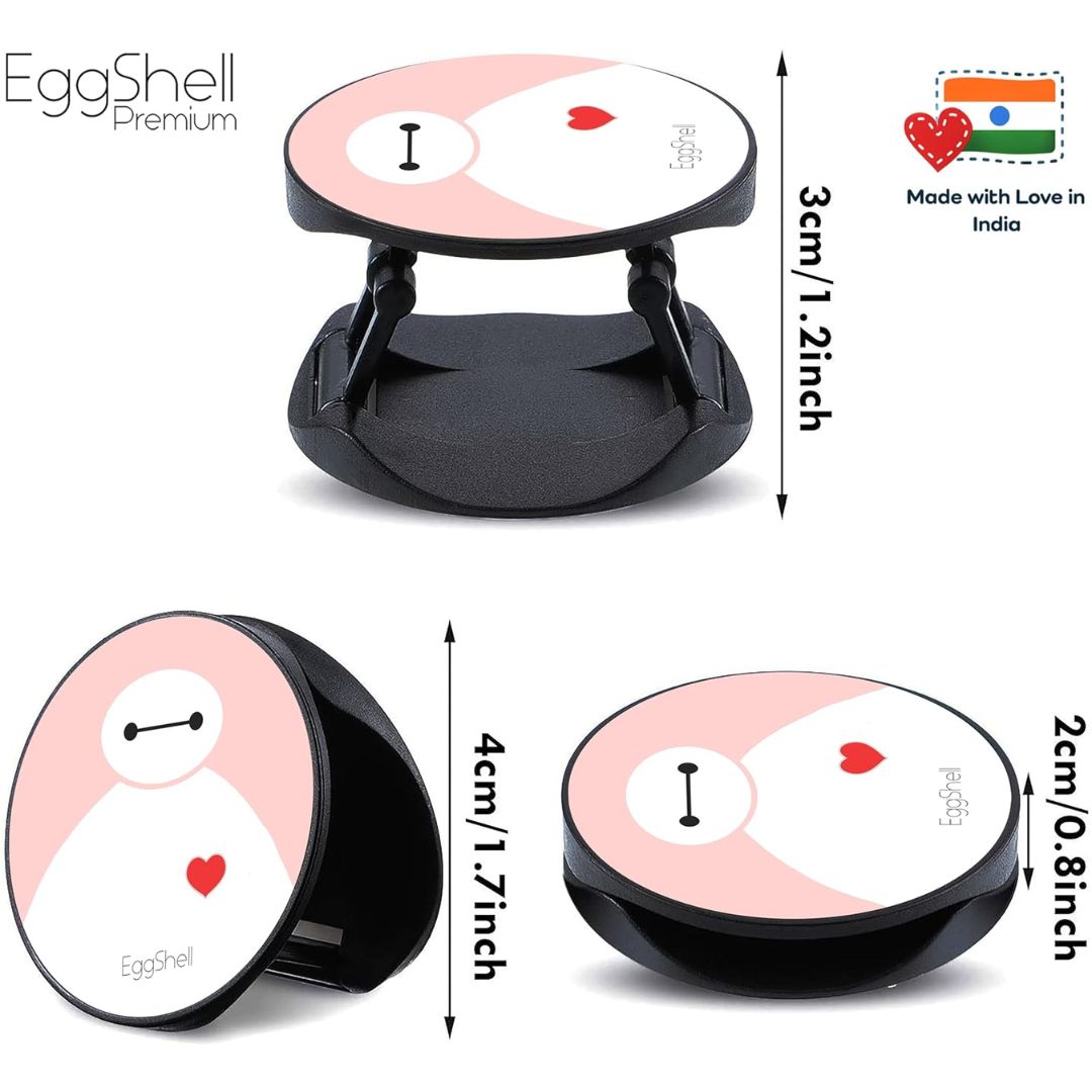 Eggshell Premium Super Matte Phone Grip & Stand | Expandable Mobile Back Holder for Smartphones & Tablets | (Baymax)