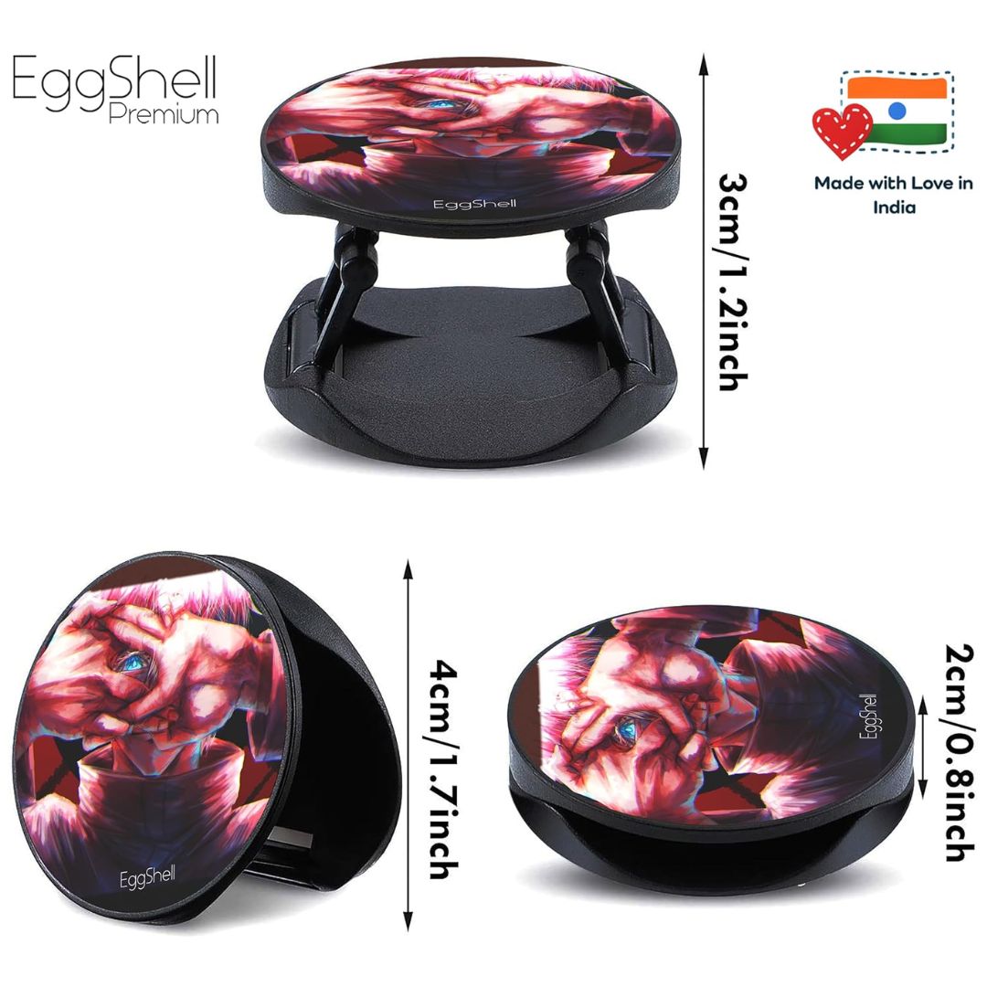 Eggshell Premium Super Matte Phone Grip & Stand | Expandable Mobile Back Holder for Smartphones & Tablets | (Gojo Hiding his Six Eyes)