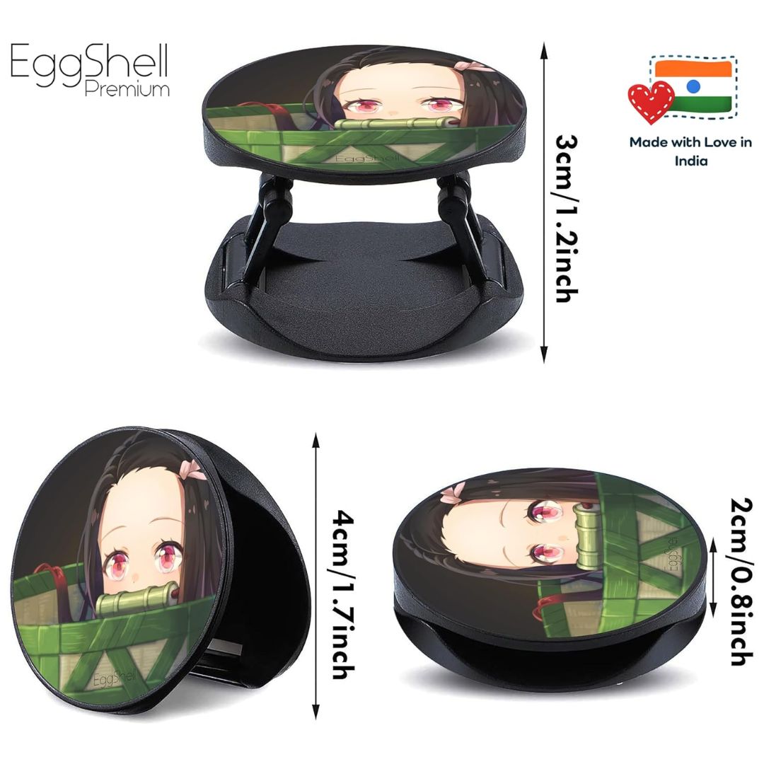 Eggshell Premium Super Matte Phone Grip & Stand | Expandable Mobile Back Holder for Smartphones & Tablets | (Cute Kid nezuko Kamado Demon Slayer)