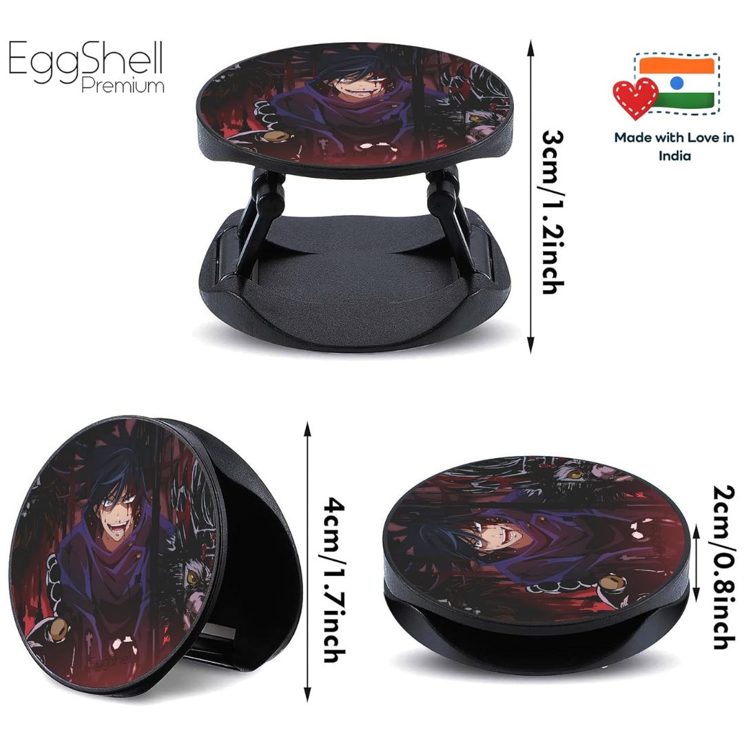 Eggshell Premium Super Matte Phone Grip & Stand | Expandable Mobile Back Holder for Smartphones & Tablets | (Fushiguro Domain Expansion)