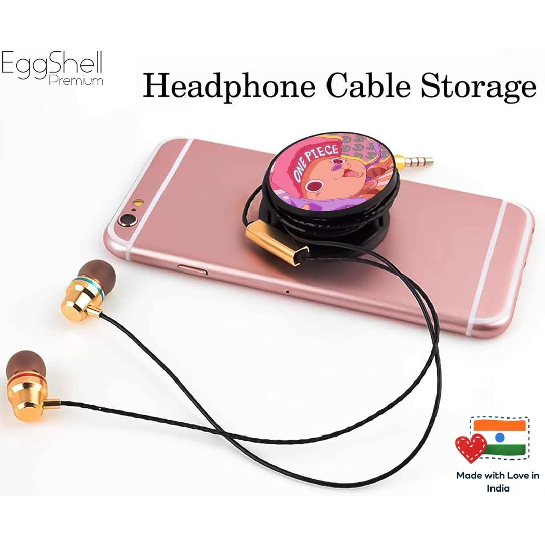 Eggshell Premium Super Matte Phone Grip & Stand | Expandable Mobile Back Holder for Smartphones & Tablets | (One Piece Chopper)