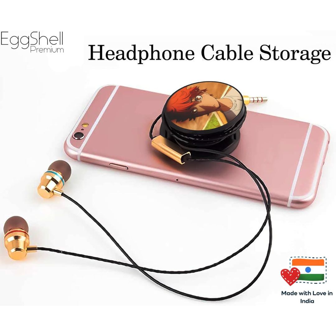 Eggshell Premium Super Matte Phone Grip & Stand | Expandable Mobile Back Holder for Smartphones & Tablets | (Angry Hinata Haikyu)