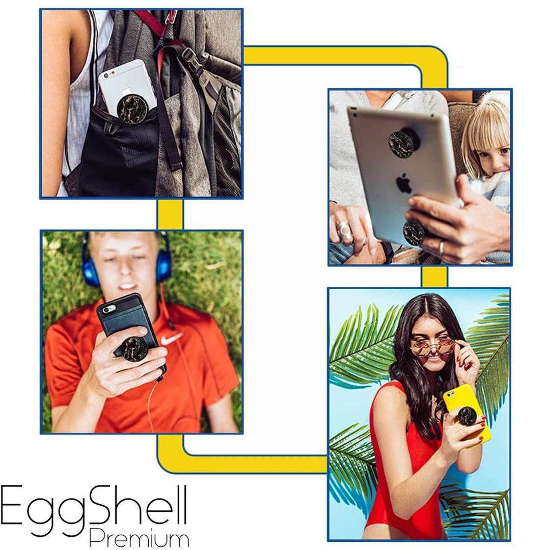 Eggshell Premium Super Matt Finish Effect Mobile Back Holder (Mobile Selfie Finger Grip) with Expanding Stand for All Smartphones & Tablets | (Boruto Karma Mode)