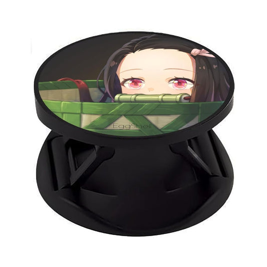 Eggshell Premium Super Matte Phone Grip & Stand | Expandable Mobile Back Holder for Smartphones & Tablets | (Cute Kid nezuko Kamado Demon Slayer)