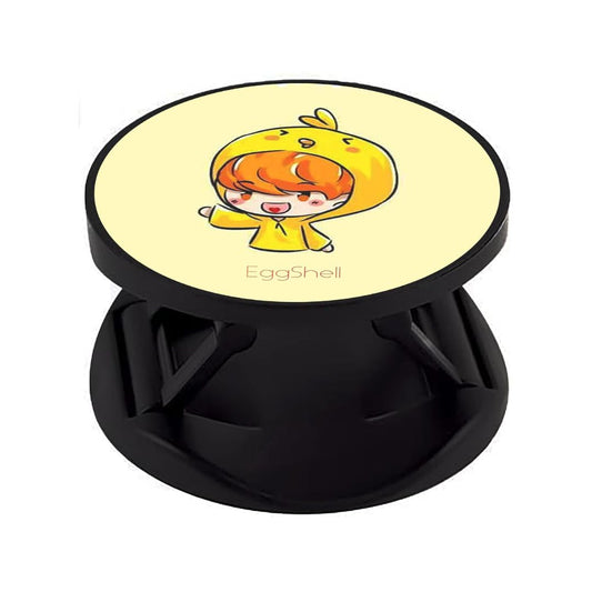 Eggshell Premium Super Matte Phone Grip & Stand | Expandable Mobile Back Holder for Smartphones & Tablets | (BTS Bird Cap Jimmy)