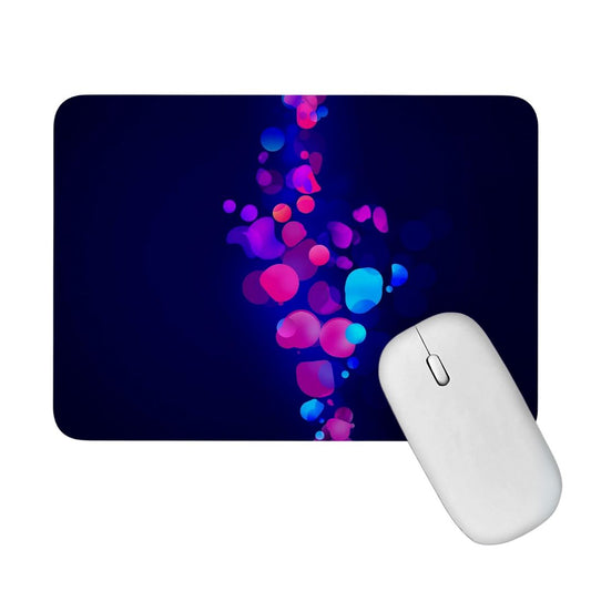 Artich Designer Gaming Mouse Pad for Office Laptop/Computer with Super Soft Non-Slip Rubber Base and Lycra Cloth Surface for Silky Touch Rectangle (Bubbles of Glowing Gradient Abstract)
