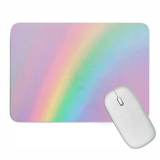 Artich Designer Gaming Mouse Pad for Office Laptop/Computer with Super Soft Non-Slip Rubber Base and Lycra Cloth Surface for Silky Touch Rectangle Marble (A Rainbow)
