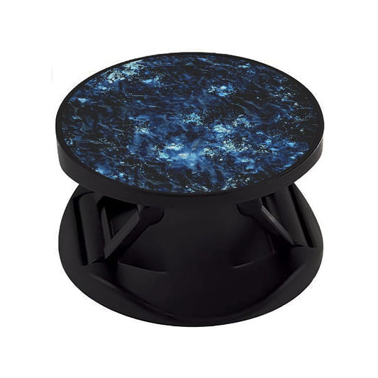 Eggshell Premium Super Matt Finish Effect Mobile Back Holder (Mobile Selfie Finger Grip) with Expanding Stand for All Smartphones & Tablets | (Blue Stardust Abstract)