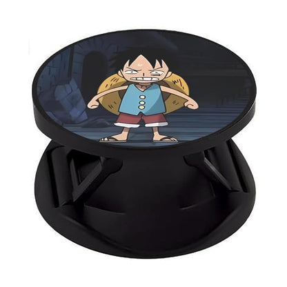 Eggshell Premium Super Matte Phone Grip & Stand | Expandable Mobile Back Holder for Smartphones & Tablets | (Chibi Luffy)