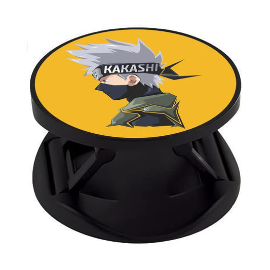 Eggshell Premium Super Matte Phone Grip & Stand | Expandable Mobile Back Holder for Smartphones & Tablets | (Hatake Kakashi Geometrical Face Naruto)