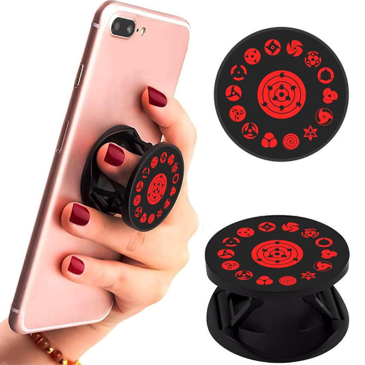 Eggshell Premium Super Matte Phone Grip & Stand | Expandable Mobile Back Holder for Smartphones & Tablets | (All Sharingans in Naruto)