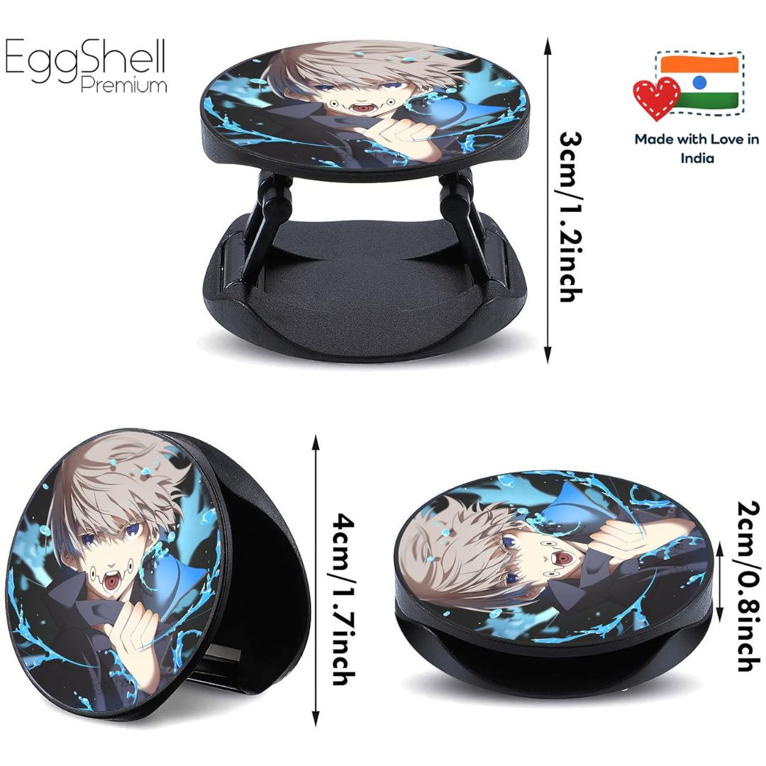 Eggshell Premium Super Matte Phone Grip & Stand | Expandable Mobile Back Holder for Smartphones & Tablets | (JJK Inumaki Toge Curse Speech)
