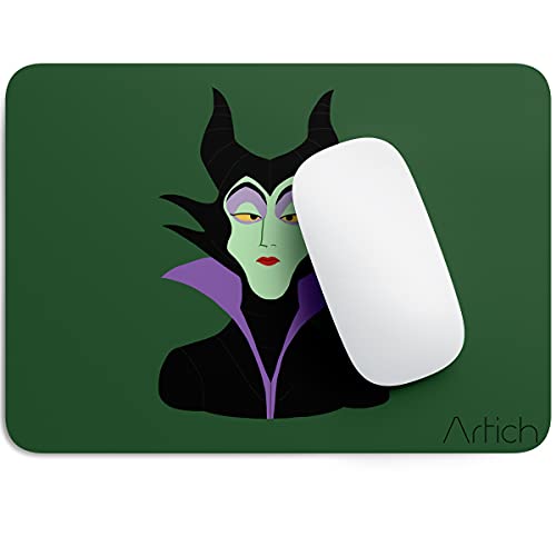 Artich Designer Gaming Mouse Pad for Office Laptop/Computer with Super Soft Non-Slip Rubber Base and Lycra Cloth Surface for Silky Touch Rectangle (Evil Witch)