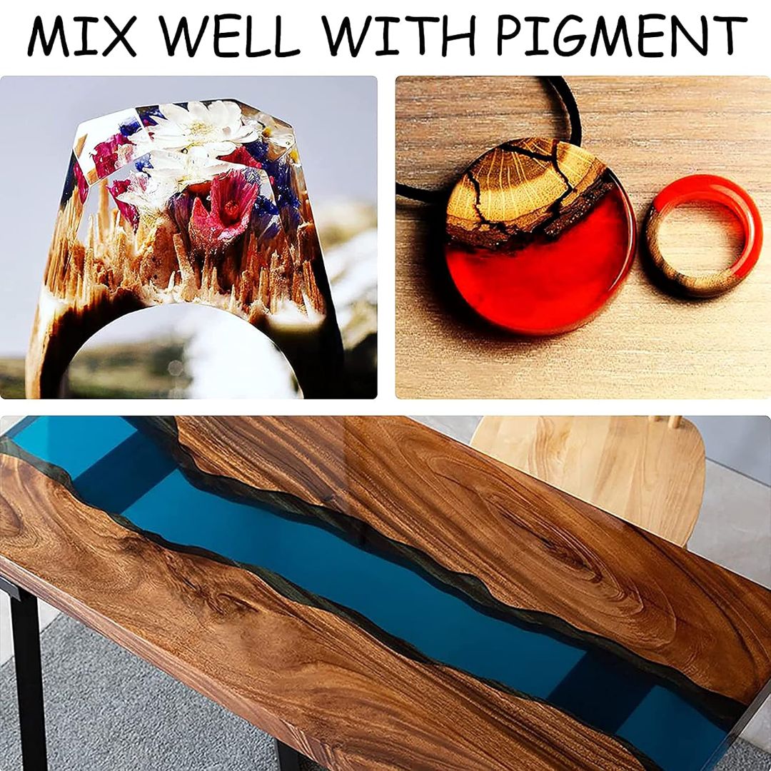 Artich Epoxy Resin Art Kit Crystal Clear Epoxy Resin And Hardener high gloss finish, non-toxic, UV Resistant (300ml)