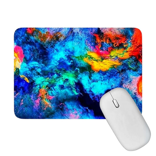 Artich Designer Gaming Mouse Pad for Office Laptop/Computer with Super Soft Non-Slip Rubber Base and Lycra Cloth Surface for Silky Touch Rectangle (Colorful Gases Abstract)